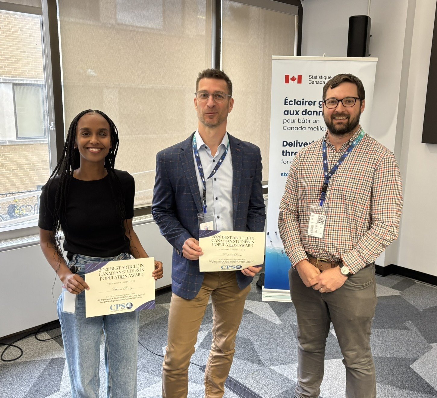 2026 Canadian Studies in Population Award Recipents